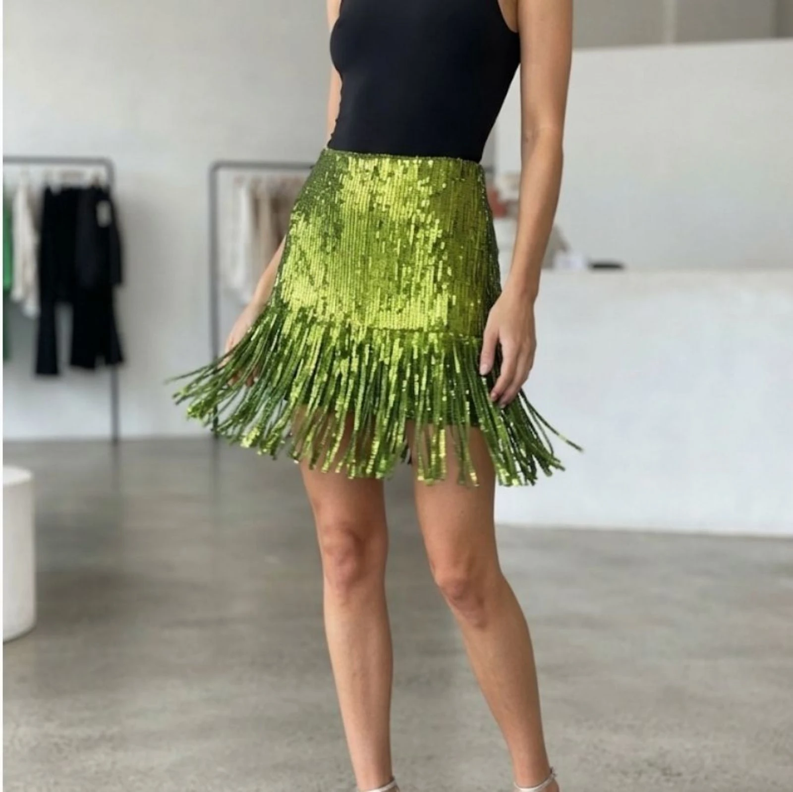 ¡A ESTRENAR! T.XS/S lentejuelas con flecos
